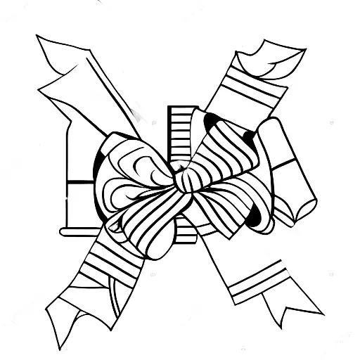 Fine Line Ribbon With Bow