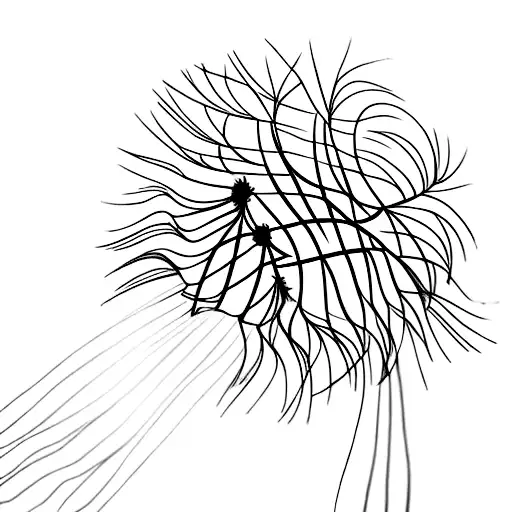 A Dandelion Turning Into A Quill Pen With Ink Flowing From It