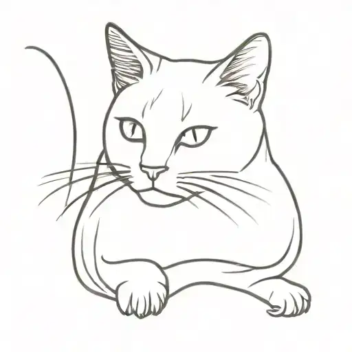 Cat Gray White Full Size