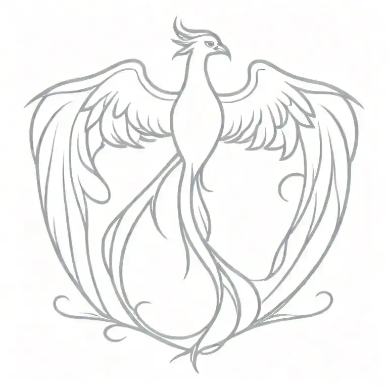 Phoenix Rising Phoenix Wings Spread