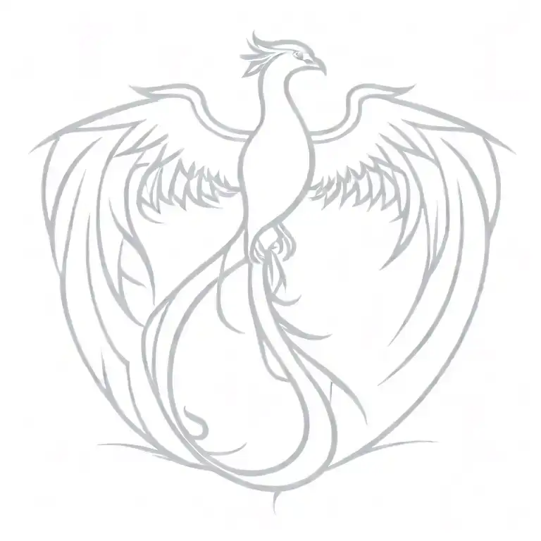 Phoenix Rising Phoenix Wings Spread