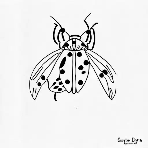 Ladybug With The Letters Cdh