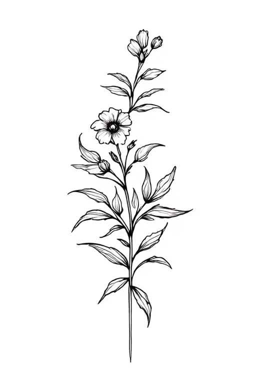 Detailed Floral Flower