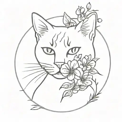 My Cat And Flowe Bouquet