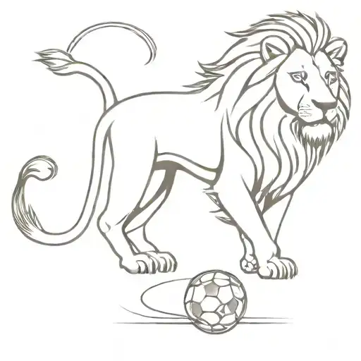 Lion Roaring Football England Euro Cup