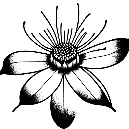 Red Clover Flower And Indian Paintbrush Flower