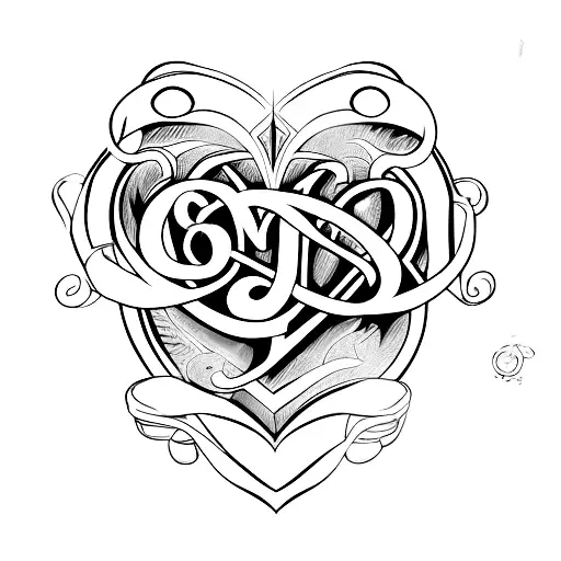 Heart With Jk Initial