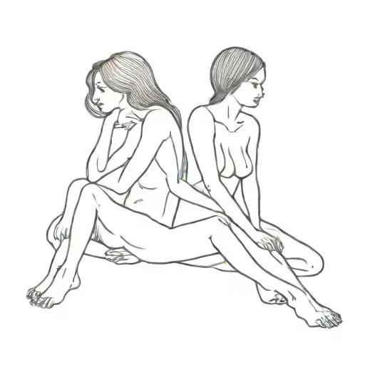 Multiple Nude Women Together Different Ethnicity