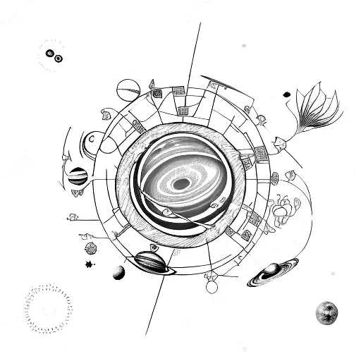 A Solar System Made Of Different Types Of Flowers