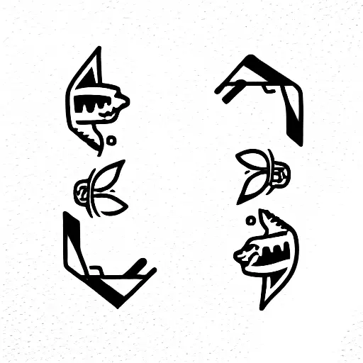 Gemini With A Crocodile Motif