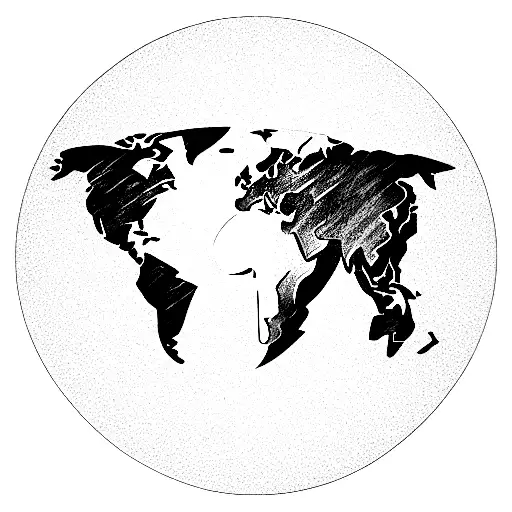 Map Of Africa With A Bull