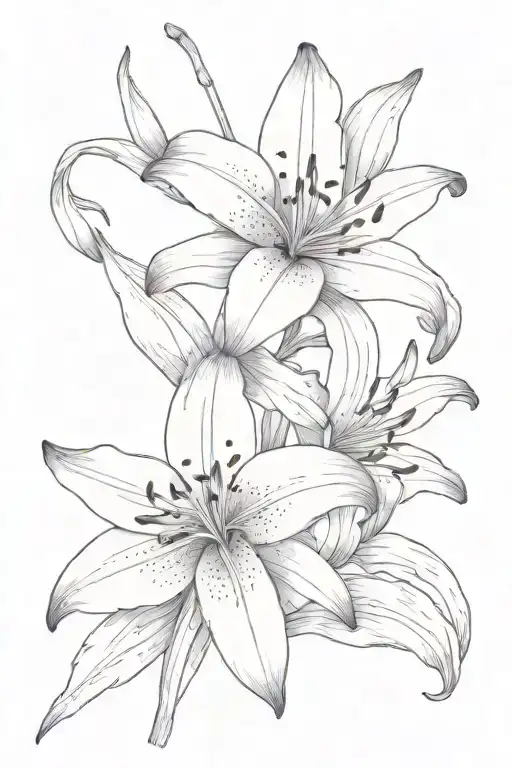 Tiger Lily Flowers Growing