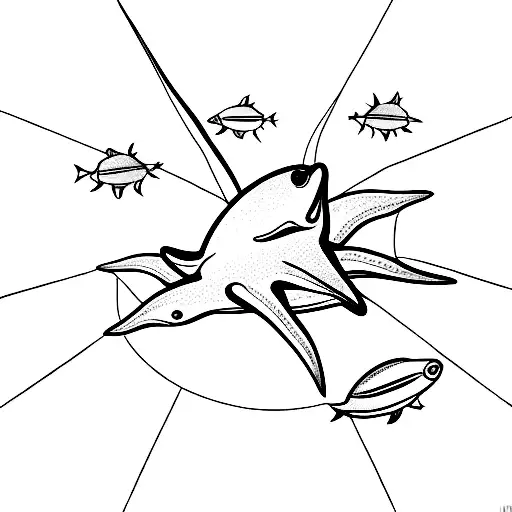 3 Black Small Stingrays Swiming Upwards Your Leg