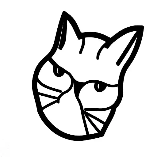 Outline Drawing Of A Cat