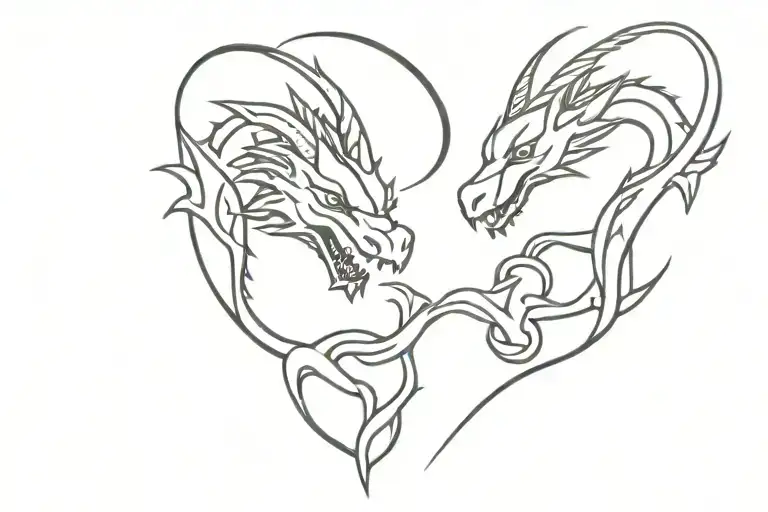 Dragon Eating Heart Hippie