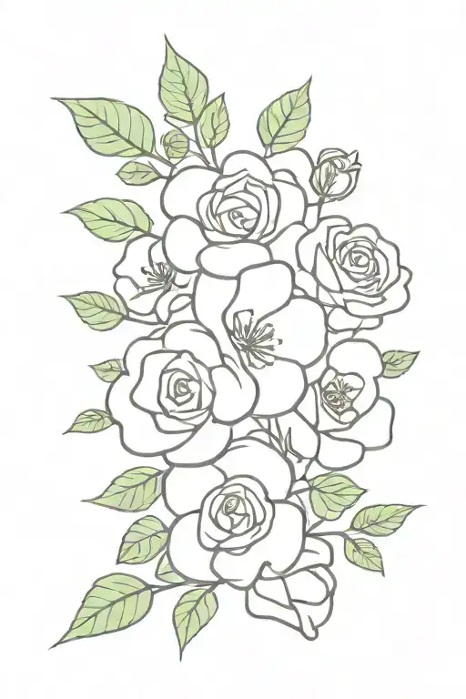 Rose And Clover Bouquet