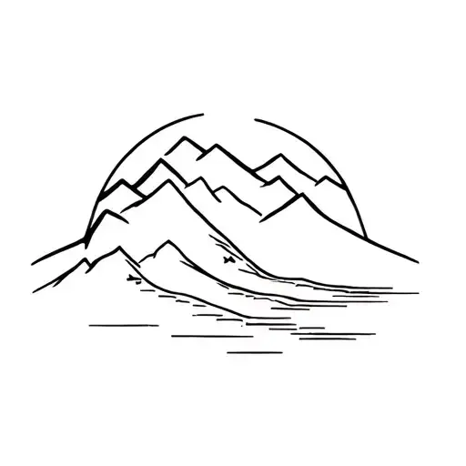 Hirondelle And Mountain