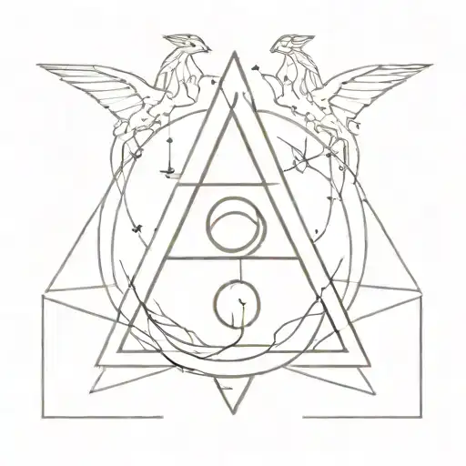 A Lady Virgo Mixed With Earth Dragon And The Upside Down Triangle Alchemical Symbol Of Earth