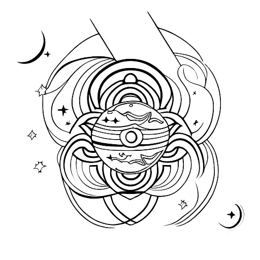 Stars Moon Sun On Shoulder