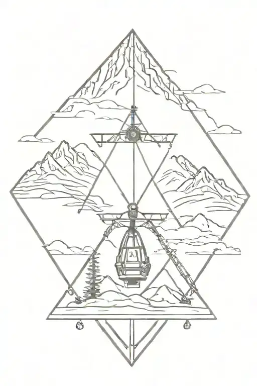 Diamond With Ski Lift In It