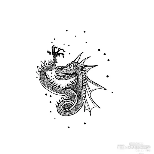 A Dragon And A Crocodile