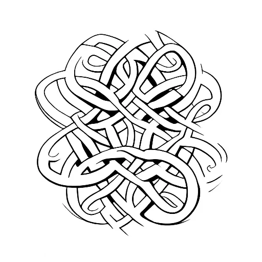 Celtic Knot With Letters Bfa