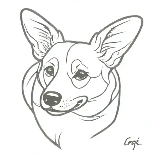Corgi Dog Minimalist