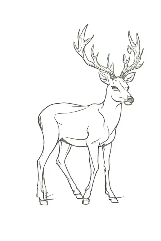 Minimal Male Deer