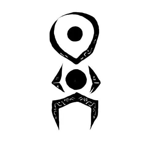 A Green Alien Symbol