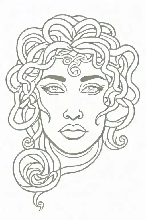 Medusa Greek Mythology Face