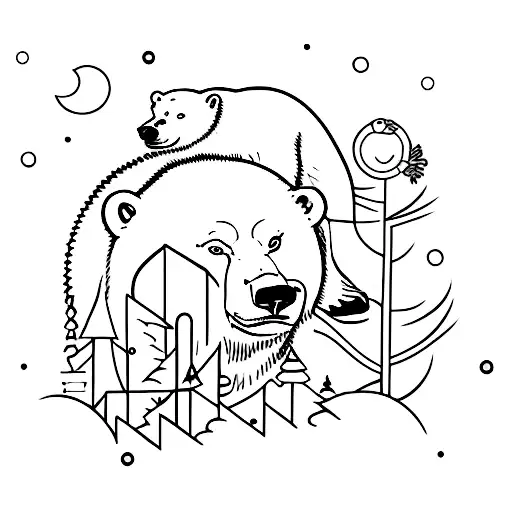 Polar Bear Waving Goodbye