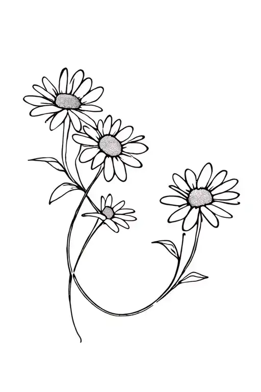 Feminine Daisy Vine