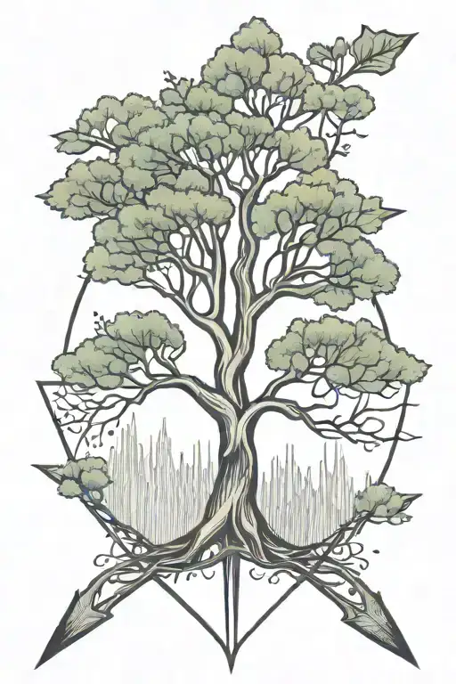 Arrow Tree Intertwined