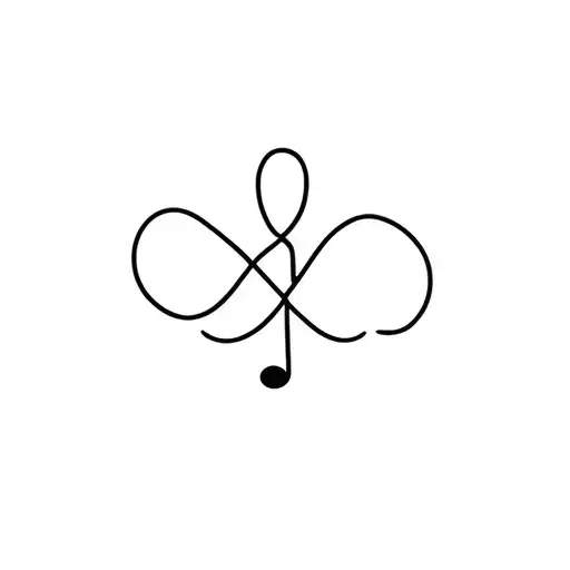 Infinity Sign For Friendships With A Music Note And Semi Colon