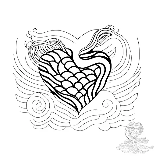 Heart Ocean Wave Star