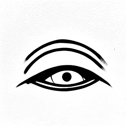 Evil Eye With Infinity As Part Of The Name Elizah And A Vein Like Structure