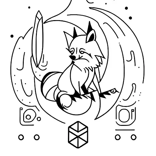 A Physiotherapy Symbol Integrated With A Cute Fox