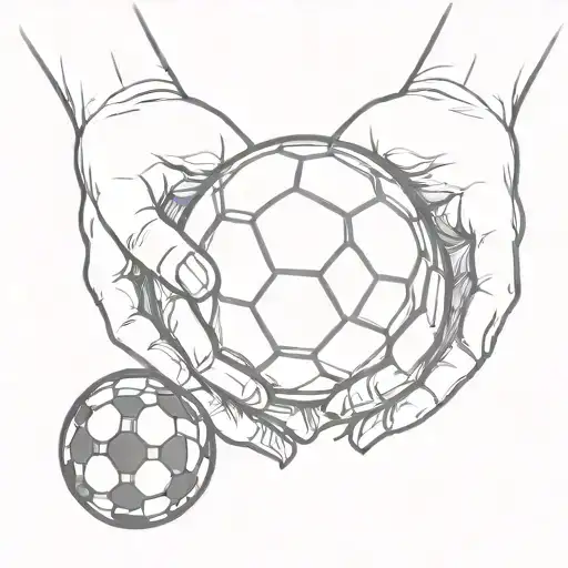 Gods Hands With Soccer Ball