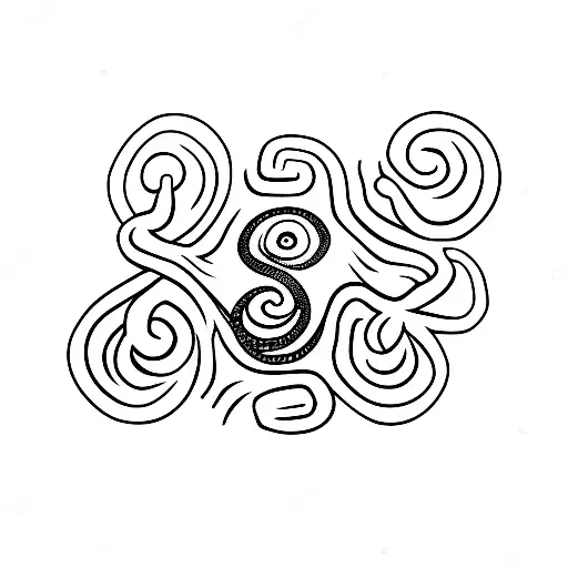 Snake With Greek Motives As Pattern