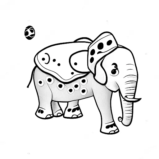 Elephant With Ladybug