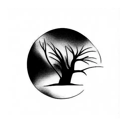 Nature Tattoo Down The Spine