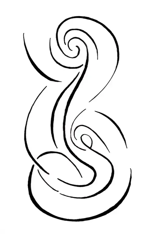 A Fore Arm Spiral Tattoo Design