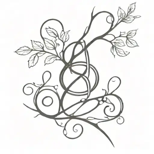 Branch With The Infinity Symbol That Symbolizes The Children