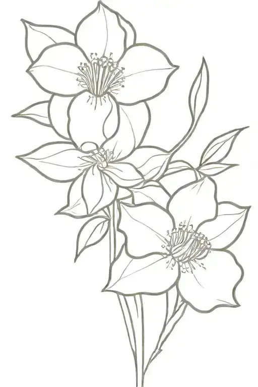 Rose Violet And Daffodil Flowers