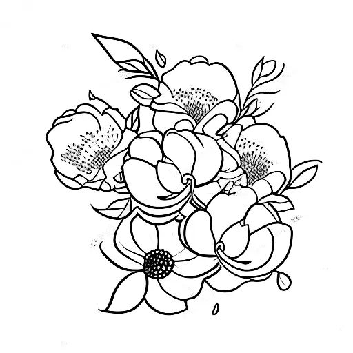 Bouquet Of Birth Month Flower September October And November