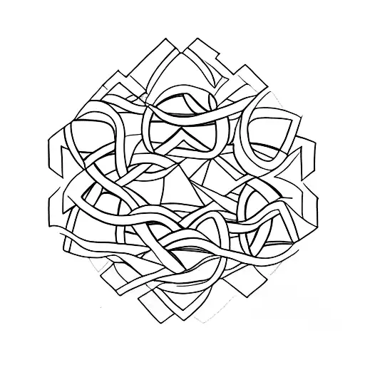 A Minimalist Tattoo Of A Pencil Sketching A Beautiful Landscape