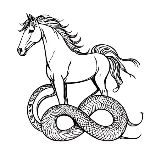 Horse And Snake