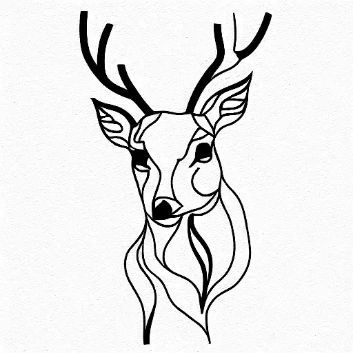 Deer In The Style Of Moganji