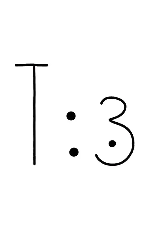 The Number 1003 Represented As A Single Line And 3 Dots