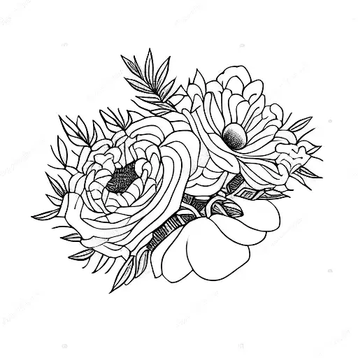 Bouquet Of January And August Birth Flowers